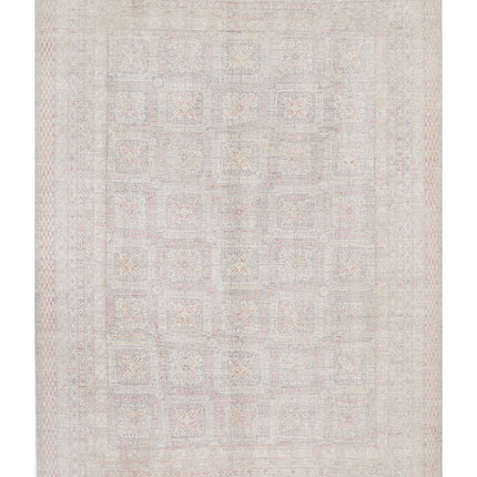 Khotan 8' 6" X 11' 9" Hand Knotted Wool Rug 8' 6" X 11' 9" (259 X 358) / Grey / Wool