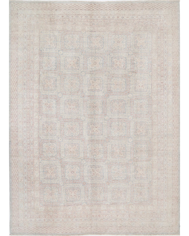 Khotan 8' 6" X 11' 9" Hand Knotted Wool Rug 8' 6" X 11' 9" (259 X 358) / Grey / Wool