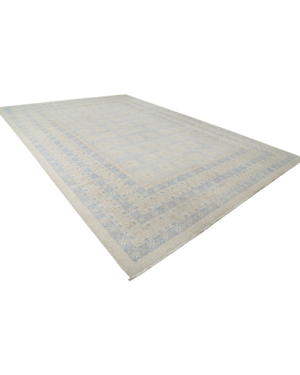 Khotan 12' 3" X 17' 9" Hand Knotted Wool Rug 12' 3" X 17' 9" (373 X 541) / Silver / Wool