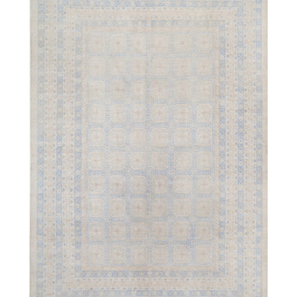 Khotan 12' 3" X 17' 9" Hand Knotted Wool Rug 12' 3" X 17' 9" (373 X 541) / Silver / Wool