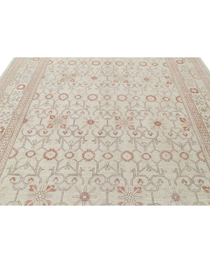 Khotan 9' 0" X 11' 7" Hand Knotted Wool Rug 9' 0" X 11' 7" (274 X 353) / Ivory / Wool