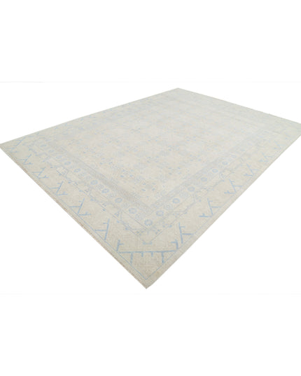 Khotan 8' 9" X 11' 11" Hand Knotted Wool Rug 8' 9" X 11' 11" (267 X 363) / Taupe / Wool
