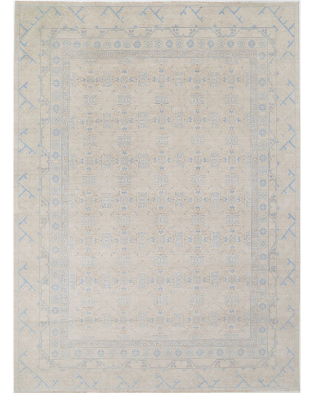 Khotan 8' 9" X 11' 11" Hand Knotted Wool Rug 8' 9" X 11' 11" (267 X 363) / Taupe / Wool