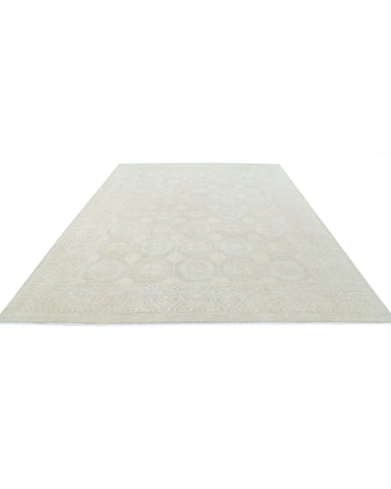 Khotan 8' 10" X 11' 10" Hand Knotted Wool Rug 8' 10" X 11' 10" (269 X 361) / Grey / Wool