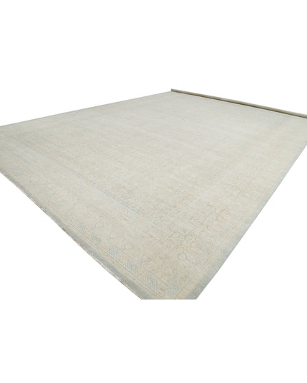 Khotan 15' 4" X 23' 0" Hand Knotted Wool Rug 15' 4" X 23' 0" (467 X 701) / Green / Wool