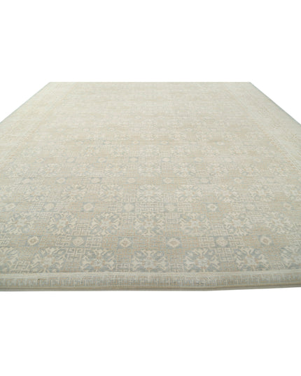 Khotan 15' 4" X 23' 0" Hand Knotted Wool Rug 15' 4" X 23' 0" (467 X 701) / Green / Wool