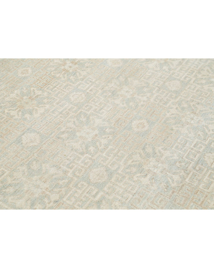 Khotan 15' 4" X 23' 0" Hand Knotted Wool Rug 15' 4" X 23' 0" (467 X 701) / Green / Wool