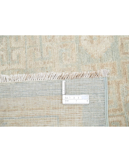 Khotan 15' 4" X 23' 0" Hand Knotted Wool Rug 15' 4" X 23' 0" (467 X 701) / Green / Wool