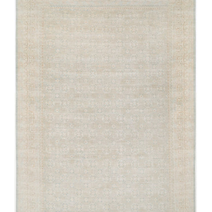 Khotan 15' 4" X 23' 0" Hand Knotted Wool Rug 15' 4" X 23' 0" (467 X 701) / Green / Wool