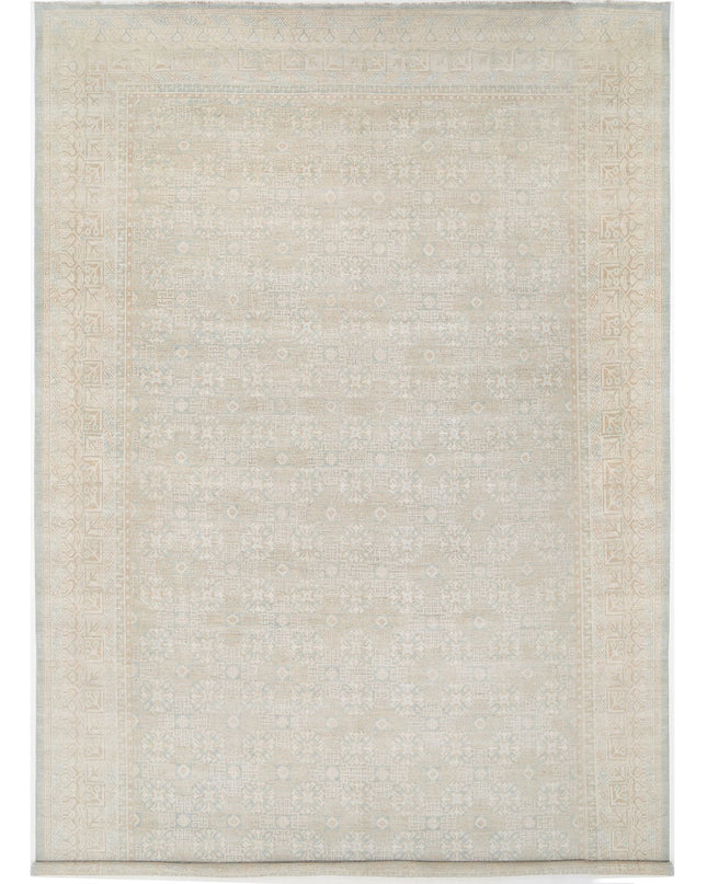 Khotan 15' 4" X 23' 0" Hand Knotted Wool Rug 15' 4" X 23' 0" (467 X 701) / Green / Wool