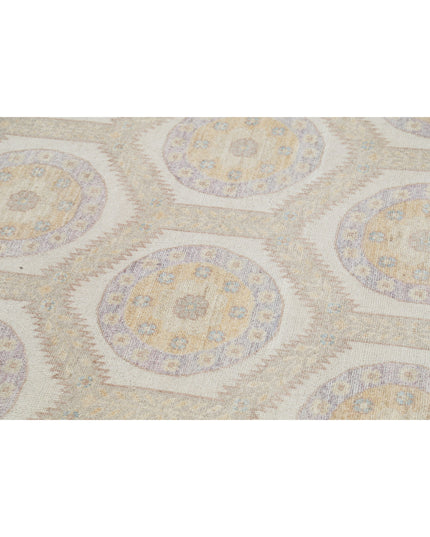 Khotan 8' 0" X 9' 10" Hand Knotted Wool Rug 8' 0" X 9' 10" (244 X 300) / Ivory / Wool