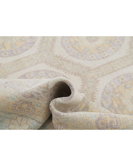 Khotan 8' 0" X 9' 10" Hand Knotted Wool Rug 8' 0" X 9' 10" (244 X 300) / Ivory / Wool