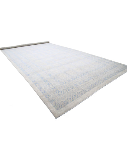 Khotan 12' 5" X 31' 3" Hand Knotted Wool Rug 12' 5" X 31' 3" (379 X 953) / Ivory / Wool