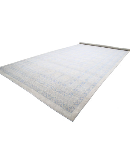 Khotan 12' 5" X 31' 3" Hand Knotted Wool Rug 12' 5" X 31' 3" (379 X 953) / Ivory / Wool