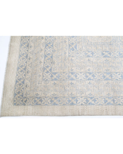 Khotan 12' 5" X 31' 3" Hand Knotted Wool Rug 12' 5" X 31' 3" (379 X 953) / Ivory / Wool