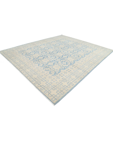 Khotan 9' 10" X 12' 2" Hand Knotted Wool Rug 9' 10" X 12' 2" (300 X 371) / Blue / Wool