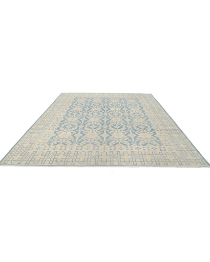 Khotan 9' 10" X 12' 2" Hand Knotted Wool Rug 9' 10" X 12' 2" (300 X 371) / Blue / Wool