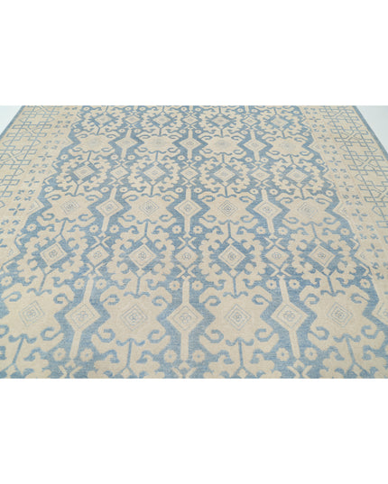 Khotan 9' 10" X 12' 2" Hand Knotted Wool Rug 9' 10" X 12' 2" (300 X 371) / Blue / Wool