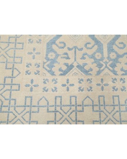 Khotan 9' 10" X 12' 2" Hand Knotted Wool Rug 9' 10" X 12' 2" (300 X 371) / Blue / Wool