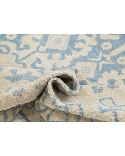 Khotan 9' 10" X 12' 2" Hand Knotted Wool Rug 9' 10" X 12' 2" (300 X 371) / Blue / Wool