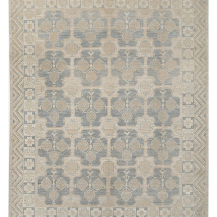 Khotan 8' 1" X 10' 2" Hand Knotted Wool Rug 8' 1" X 10' 2" (246 X 310) / Grey / Wool