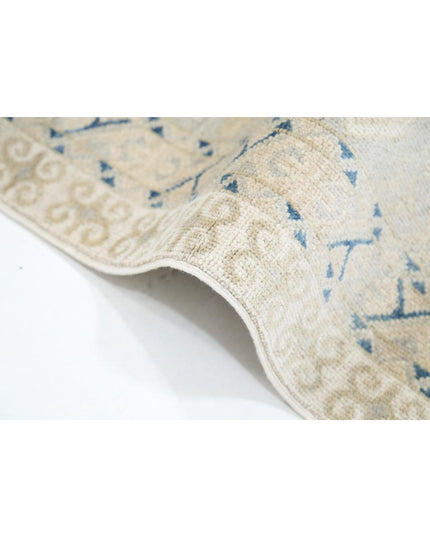 Khotan 9' 3" X 12' 0" Hand Knotted Wool Rug 9' 3" X 12' 0" (282 X 366) / Blue / Wool