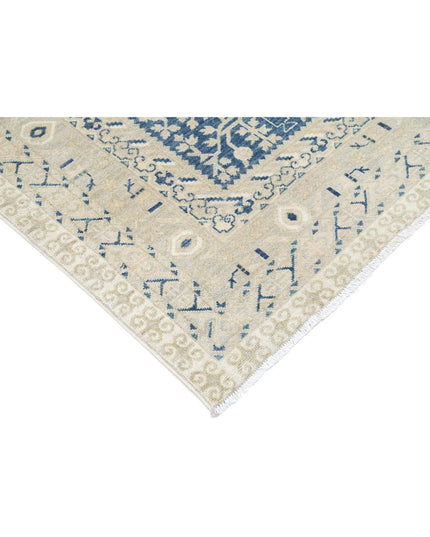 Khotan 9' 3" X 12' 0" Hand Knotted Wool Rug 9' 3" X 12' 0" (282 X 366) / Blue / Wool