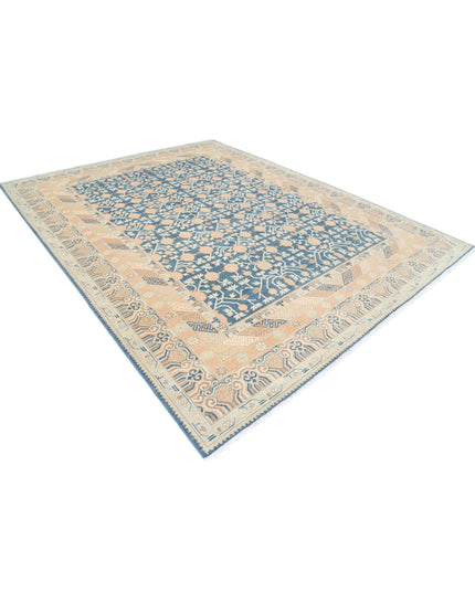 Khotan 9' 3" X 11' 10" Hand Knotted Wool Rug 9' 3" X 11' 10" (282 X 361) / Blue / Wool