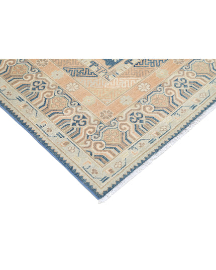 Khotan 9' 3" X 11' 10" Hand Knotted Wool Rug 9' 3" X 11' 10" (282 X 361) / Blue / Wool
