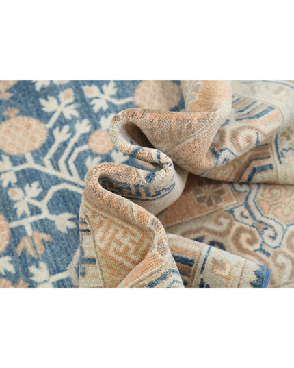 Khotan 9' 3" X 11' 10" Hand Knotted Wool Rug 9' 3" X 11' 10" (282 X 361) / Blue / Wool