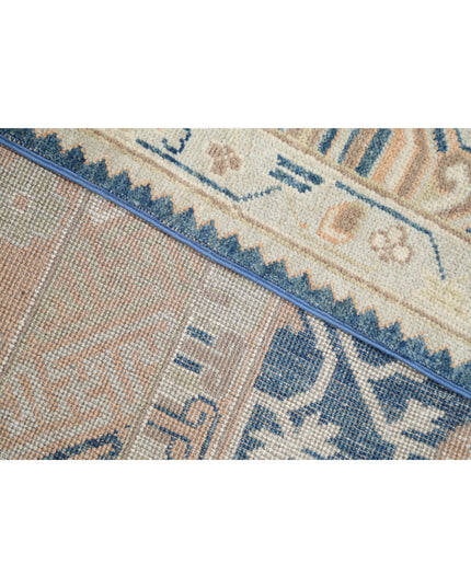 Khotan 9' 3" X 11' 10" Hand Knotted Wool Rug 9' 3" X 11' 10" (282 X 361) / Blue / Wool