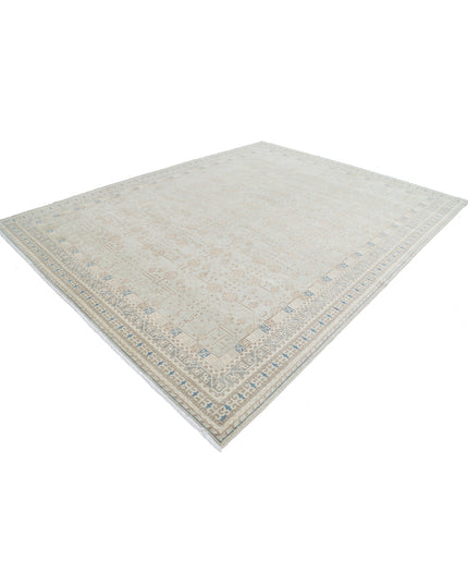 Khotan 9' 5" X 11' 11" Hand Knotted Wool Rug 9' 5" X 11' 11" (287 X 363) / Grey / Wool