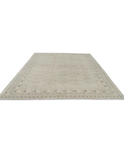 Khotan 9' 5" X 11' 11" Hand Knotted Wool Rug 9' 5" X 11' 11" (287 X 363) / Grey / Wool