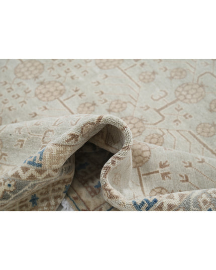 Khotan 9' 5" X 11' 11" Hand Knotted Wool Rug 9' 5" X 11' 11" (287 X 363) / Grey / Wool