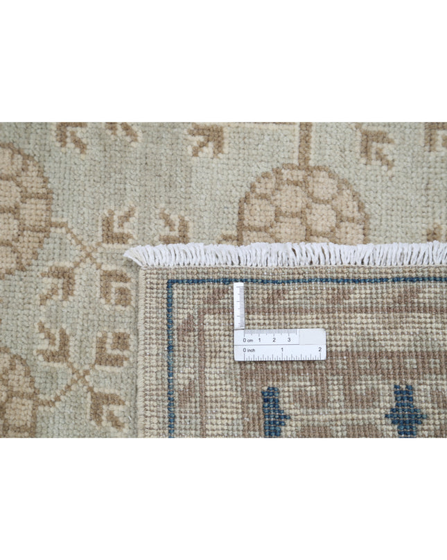 Khotan 9' 5" X 11' 11" Hand Knotted Wool Rug 9' 5" X 11' 11" (287 X 363) / Grey / Wool