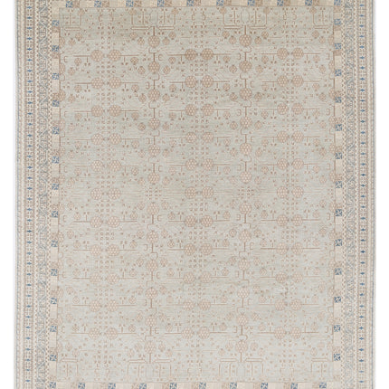 Khotan 9' 5" X 11' 11" Hand Knotted Wool Rug 9' 5" X 11' 11" (287 X 363) / Grey / Wool
