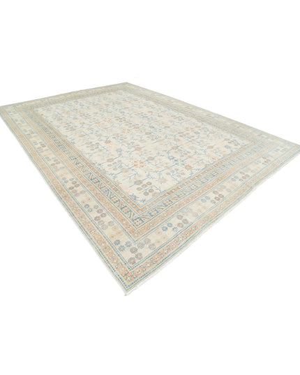 Khotan 10' 2" X 14' 1" Hand Knotted Wool Rug 10' 2" X 14' 1" (310 X 429) / Ivory / Wool