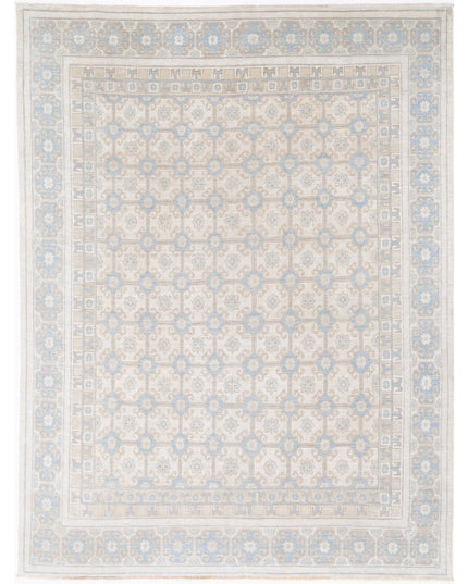 Khotan 7' 10" X 10' 3" Hand Knotted Wool Rug 7' 10" X 10' 3" (239 X 312) / Ivory / Wool