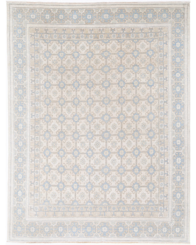 Khotan 7' 10" X 10' 3" Hand Knotted Wool Rug 7' 10" X 10' 3" (239 X 312) / Ivory / Wool