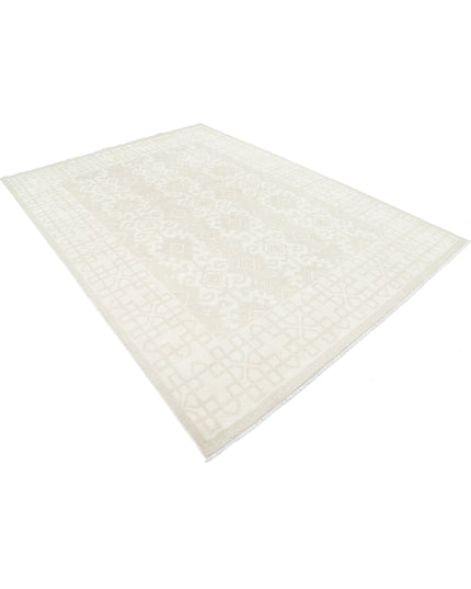 Khotan 7' 2" X 9' 11" Hand Knotted Wool Rug 7' 2" X 9' 11" (219 X 302) / Taupe / Wool