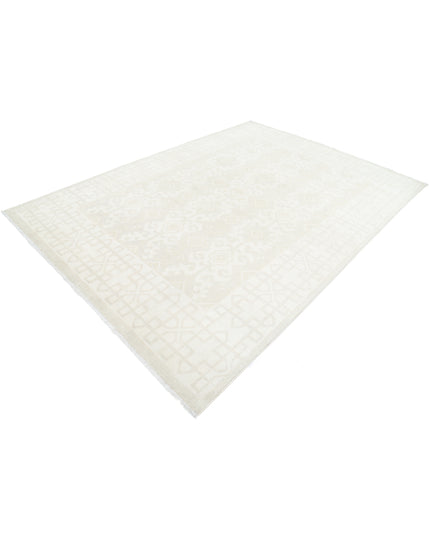 Khotan 7' 2" X 9' 11" Hand Knotted Wool Rug 7' 2" X 9' 11" (219 X 302) / Taupe / Wool