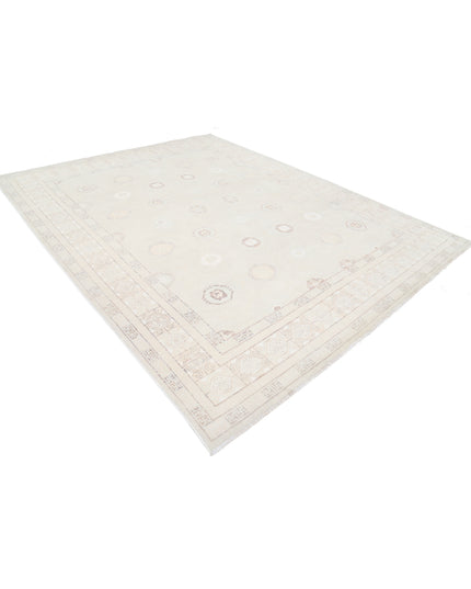 Khotan 8' 7" X 10' 10" Hand Knotted Wool Rug 8' 7" X 10' 10" (262 X 330) / Ivory / Wool