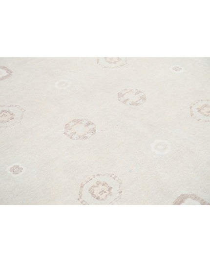 Khotan 8' 7" X 10' 10" Hand Knotted Wool Rug 8' 7" X 10' 10" (262 X 330) / Ivory / Wool
