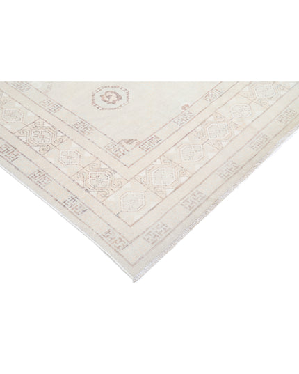 Khotan 8' 7" X 10' 10" Hand Knotted Wool Rug 8' 7" X 10' 10" (262 X 330) / Ivory / Wool