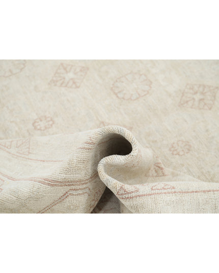 Khotan 8' 1" X 10' 4" Hand Knotted Wool Rug 8' 1" X 10' 4" (246 X 315) / Silver / Wool