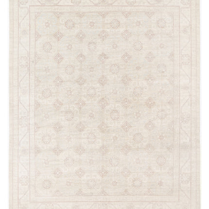 Khotan 8' 1" X 10' 4" Hand Knotted Wool Rug 8' 1" X 10' 4" (246 X 315) / Silver / Wool