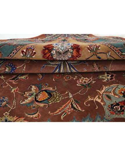 Khotan 10' 2" X 13' 8" Hand Knotted Wool Rug 10' 2" X 13' 8" (310 X 417) / Grey / Wool