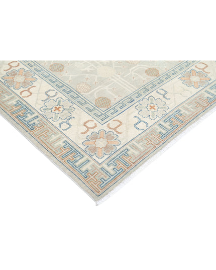 Khotan 10' 2" X 13' 8" Hand Knotted Wool Rug 10' 2" X 13' 8" (310 X 417) / Grey / Wool