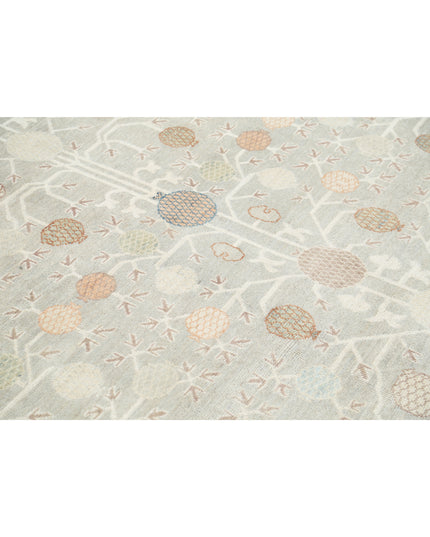Khotan 10' 2" X 13' 8" Hand Knotted Wool Rug 10' 2" X 13' 8" (310 X 417) / Grey / Wool