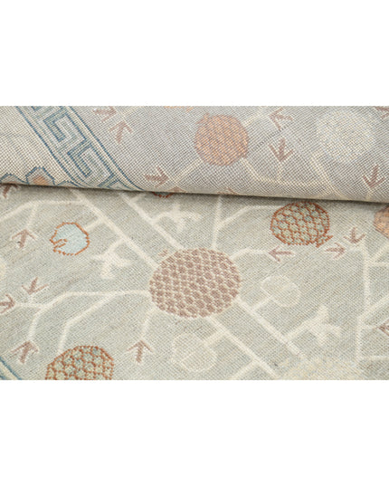 Khotan 10' 2" X 13' 8" Hand Knotted Wool Rug 10' 2" X 13' 8" (310 X 417) / Grey / Wool